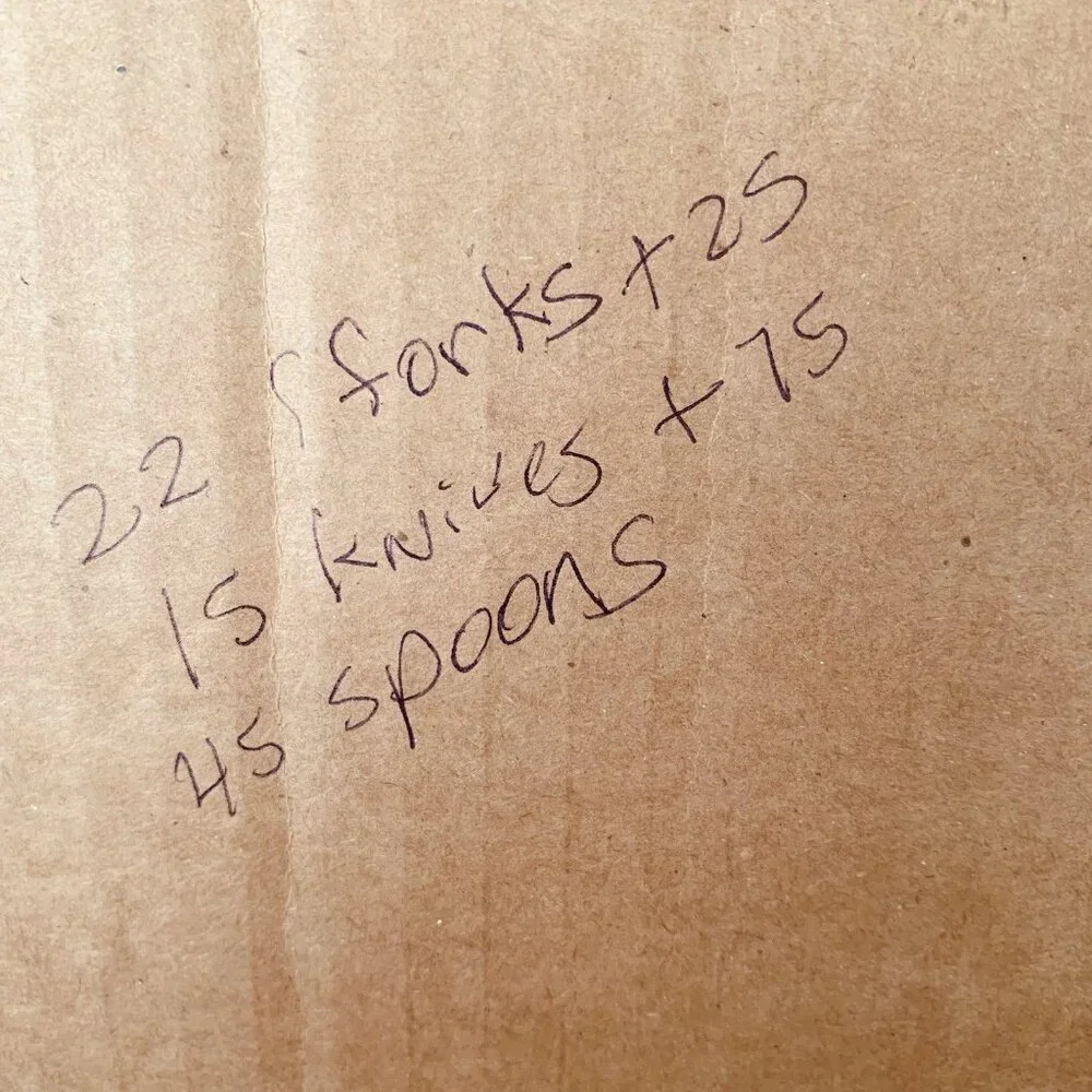 Golden‎ Plastic Knives, Forks, Spoons Heavyweight Weddings Parties Unused